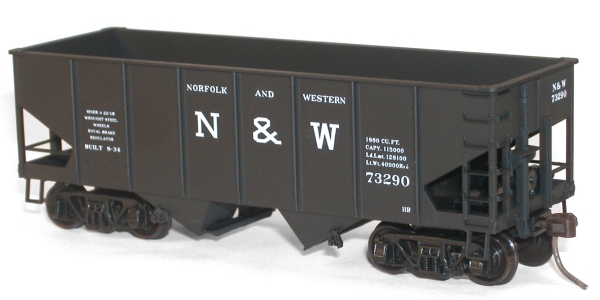 Delaware & Hudson Offset Twin Hopper Accurail HO #7726 Kit form Rd #6734