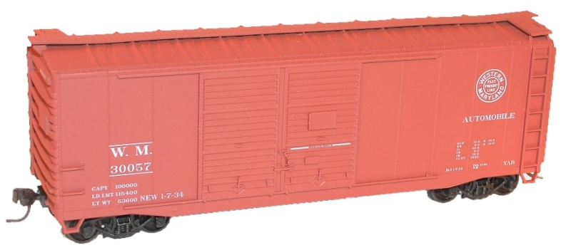 Plastic Kit Accurail HO #3546 D&H 40' Steel AAR Boxcar 