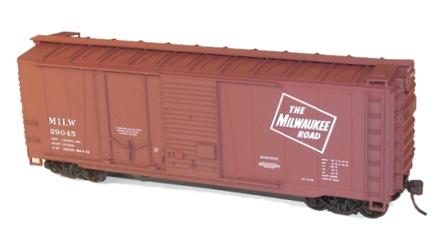 ACCURAIL HO Scale Milwaukee Railroad 40ft Box Car 4004 in Original Box VINTAGE