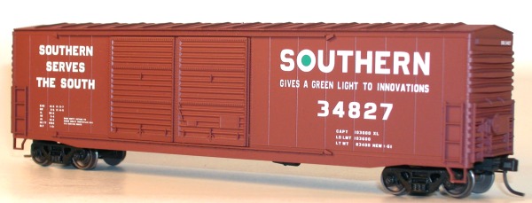 Accurail HO #5900 Undecorated 50' Welded Double Door Boxcar Plastic Kit 