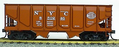 ACCURAIL 28011 NEW YORK CENTRAL 55-Ton Panel-Side Twin Hopper  KIT HO Scale 